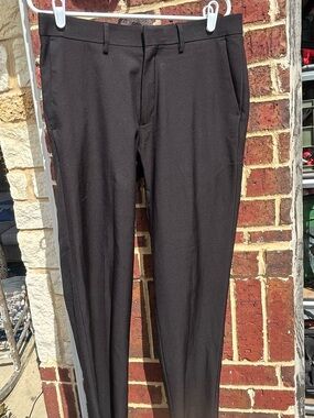 Haggar Black Men's Dress Pants - Slim Tapered Look